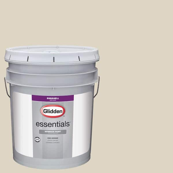 Glidden Essentials 5 gal. #HDGWN28U Pillar Beige Eggshell Interior Paint