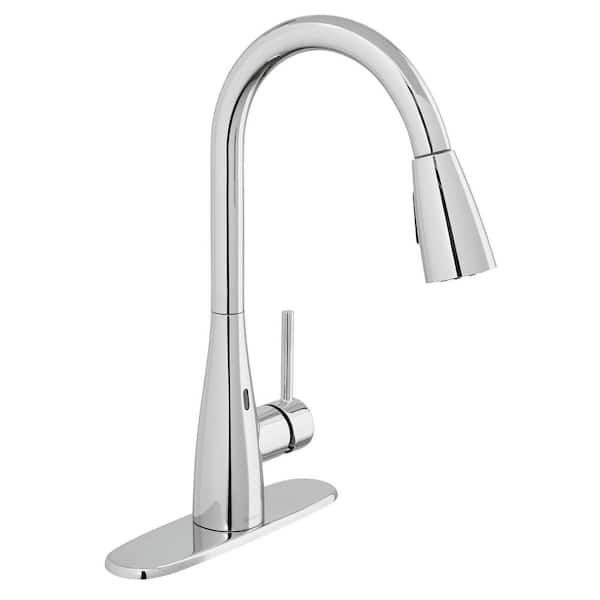 Glacier Bay Vazon Touchless Single-Handle Pull-Down Sprayer Kitchen Faucet with TurboSpray in Chrome