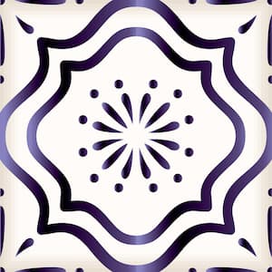 5 in. x 5 in. Purple and Off-White B510 Vinyl Peel and Stick Tile (24 Tiles, 4.17 sq. ft./pack)