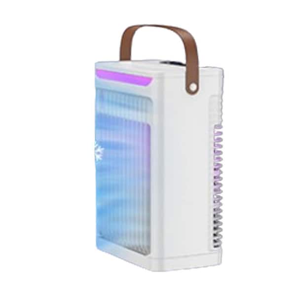 Adrinfly 6-Hours Timer 5-Speed 4-Mode Portable Air Conditioner 680ML Tank Remote Control Evaporative Cooling Compact AC Fan