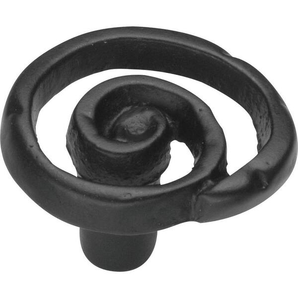 HICKORY HARDWARE Artifacts 1-3/8 in. Black Cabinet Knob