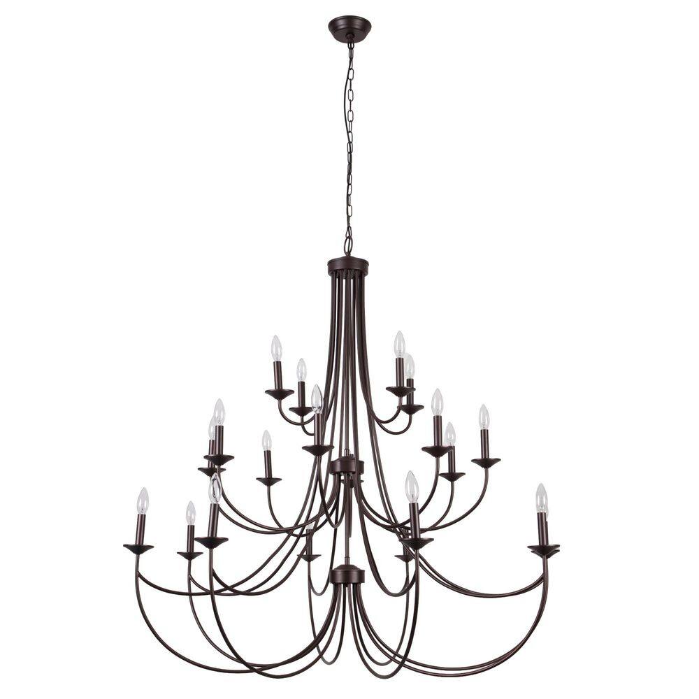 20-Light 47 in. Brown Modern Candle Dimmable Chandeliers Dining Room Kitchen Ceiling Lights Foyer Bedroom Lightin price history on PriceWatchPro
