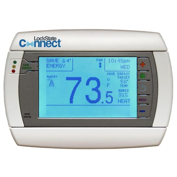 LockState 7-Day Digital Programmable Thermostat