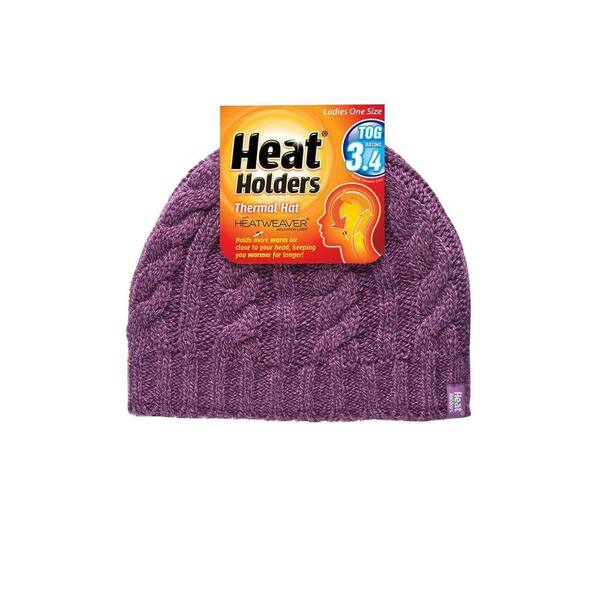 Heat Holders Women's Purple Thermal Hat
