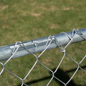 1-3/8 in. x 6 in. Galvanized Steel Chain Link Fence Top Rail Sleeve
