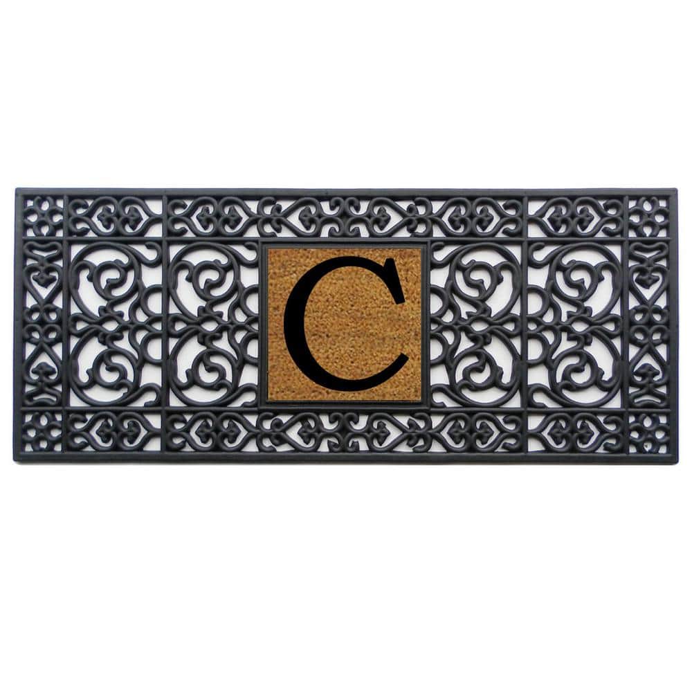 17 in. x 41 in. Rubber Monogrammed C Door Mat price history on PriceWatchPro