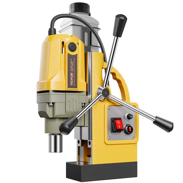 800 Magnetic Drill, 1400W Motor 1.6 in. Boring Diameter, 2810 lbf Portable Electric Mag Drill Press, with 11 Coring Bits