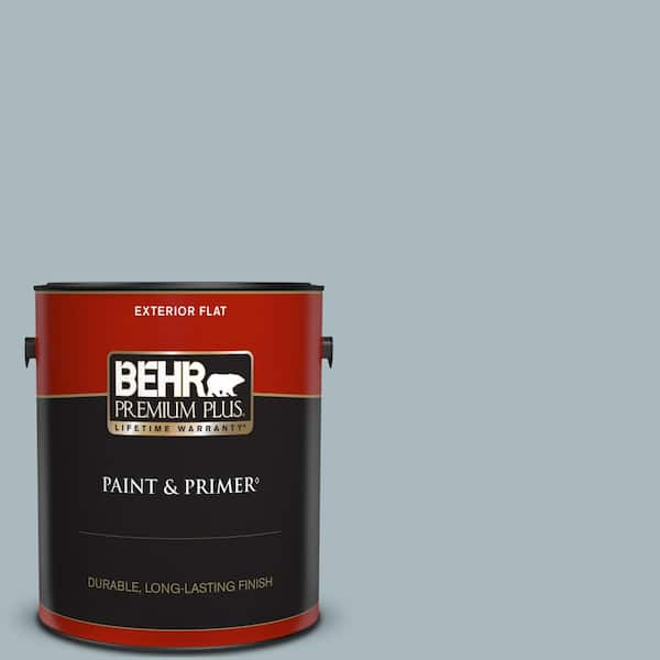 Behr Premium Plus 1 Gal 740e 3 Prelude Flat Exterior Paint And Primer