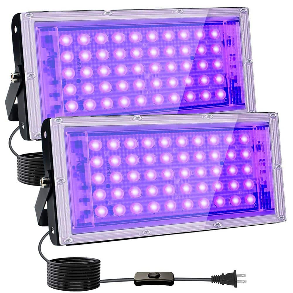 50-Watt Black Finish Plug-In Integrated LED Landscape Flood
