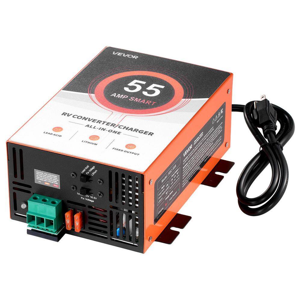 RV Power Converter, 55 Amp, 110V AC to 12V DC RV Converter Battery Charger, Multi Stage Smart Charging, for Camper price history on PriceWatchPro