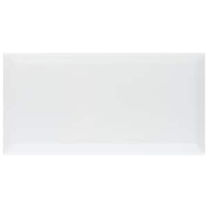 Santorini Biselado Blanco 4 in. x 4-7/8 in. Ceramic Wall Take Home Tile Sample