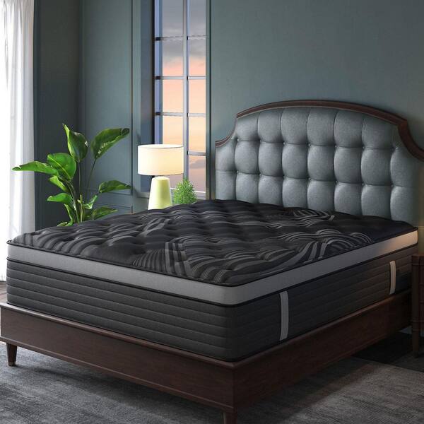 LuckyLotus Queen Medium Firm Memory Foam Hybrid 12 in. Mattress