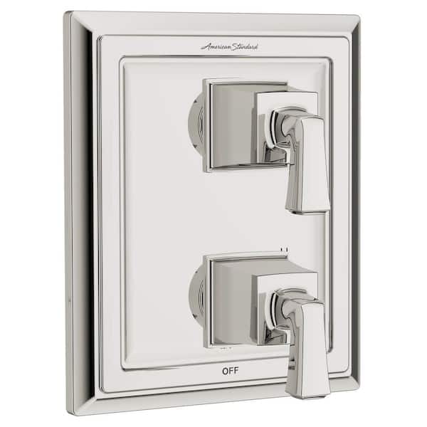 American Standard Town Square 2-Handle Wall Mount Diverter Valve Trim Kit in Polished Nickel (Valve Not Included)