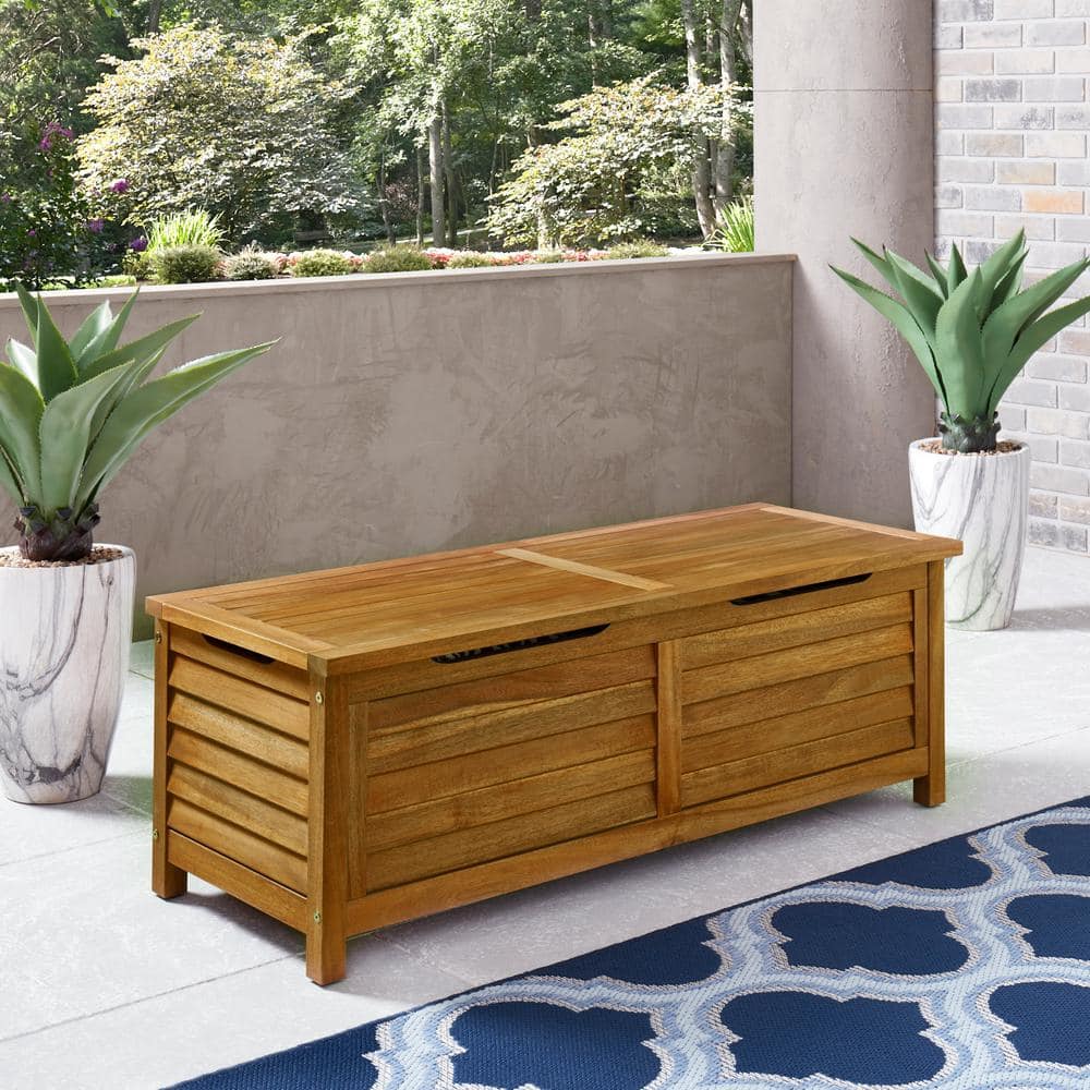 Maho Golden Teak Acacia Wood Outdoor Deck Box