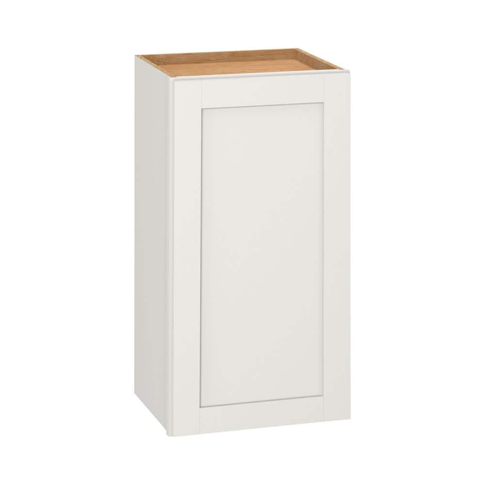 Hampton Bay Westfield Feather White Shaker Stock Assembled Wall Kitchen ...