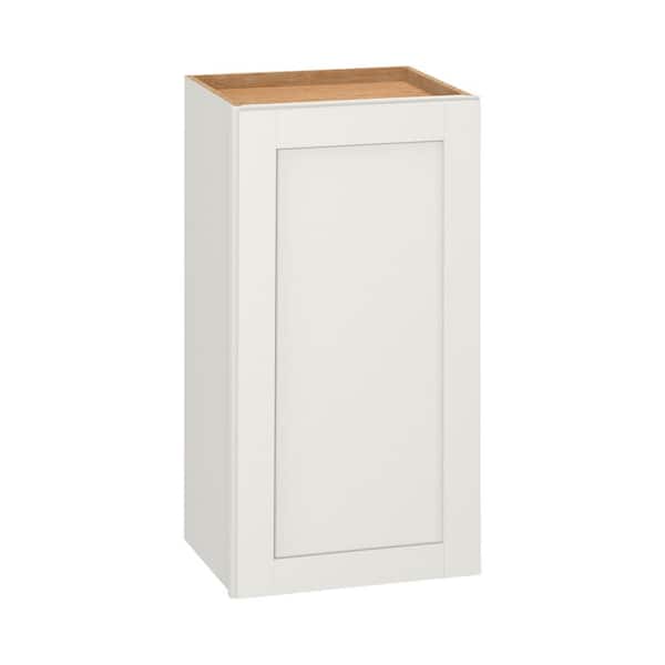 Westfield Feather White Shaker Stock Assembled Wall Kitchen Cabinet (15 in. W x 12 in. D x 30 in. H)