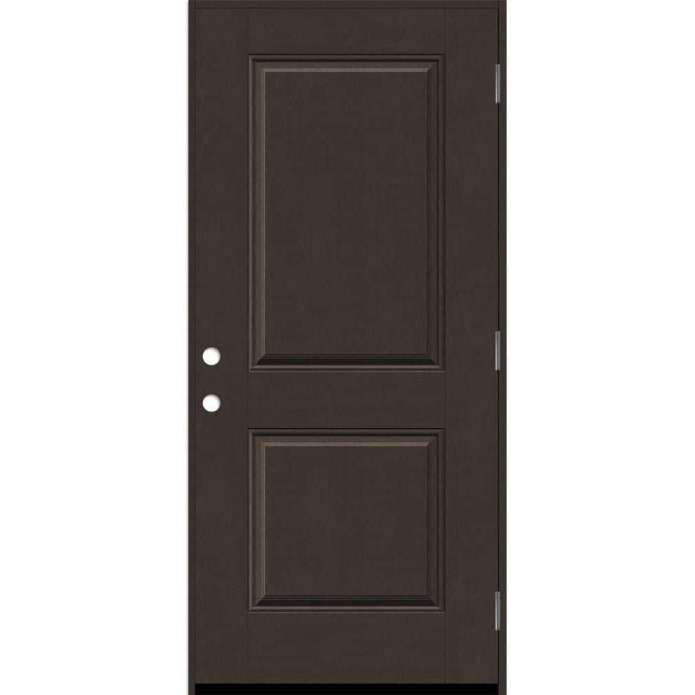 Regency 36 in. x 80 in. 2P Squaretop LHOS Hickory Stain Fiberglass Prehung Front Door with 6-9/16 Jamb price history on PriceWatchPro