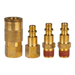 1/4 in. Industrial NPT Plug and Coupler Kit (4-Piece)