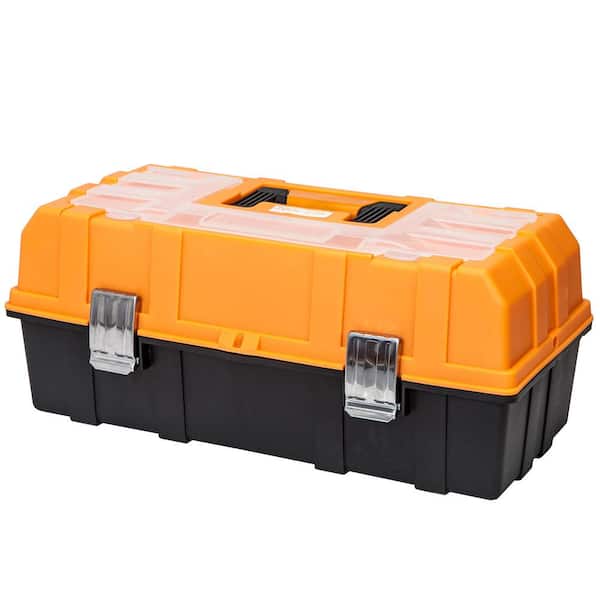 Double layer Tool Storage Box With Grids Handles Plastic - Temu