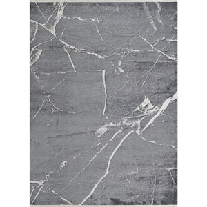 Marblehead Calcutta Fossil Gray 4 ft. x 6 ft. Area Rug