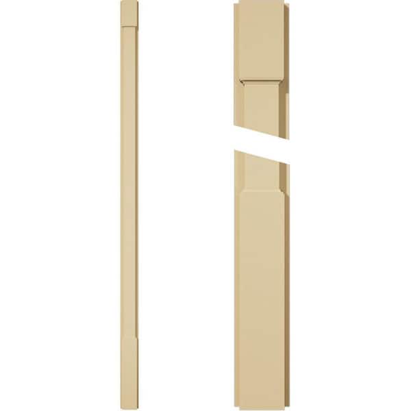 Ekena Millwork 2 in. D x 4 in. W x 90 in. L Primed Polyurethane Pilaster 1- Pack