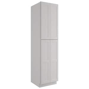 24-in W X 24-in D X 96-in H in Shaker Dove Plywood Ready to Assemble Floor Wall Pantry Kitchen Cabinet