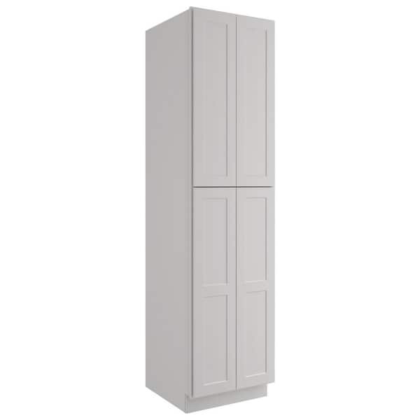 24-in W X 24-in D X 96-in H in Shaker Dove Plywood Ready to Assemble Floor Wall Pantry Kitchen Cabinet