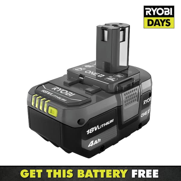 RYOBI ONE+ 18V 4.0 Ah Lithium-Ion Battery PBP005 - The Home Depot