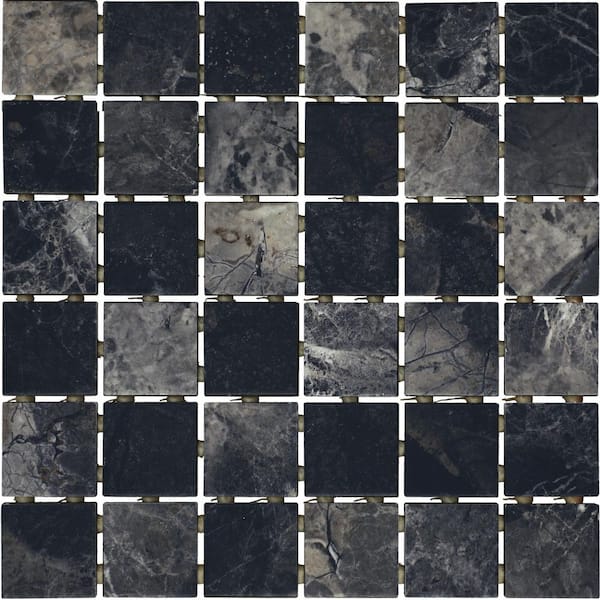 Daltile Santa Loma Night Fall 12 in. x 12 in. Matte Ceramic Mosaic