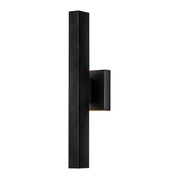 Felix 1-Light Black Outdoor Hardwired CylinderAluminum Integrated LED IP54 Waterproof Wall Sconce