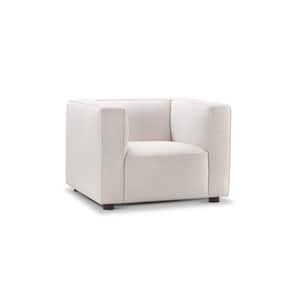 Kyle Cream Stain-Resistant Fabric Accent Chair