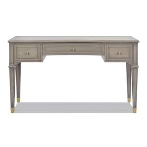 Dauphin 55 in. 3-Drawer Wood Executive Desk
