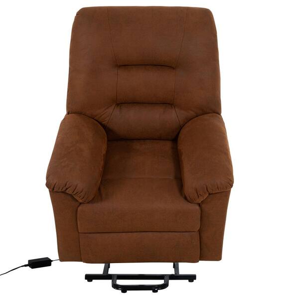 WELLFOR Power Lift Recliner Chair for Elderly Camel Polyester