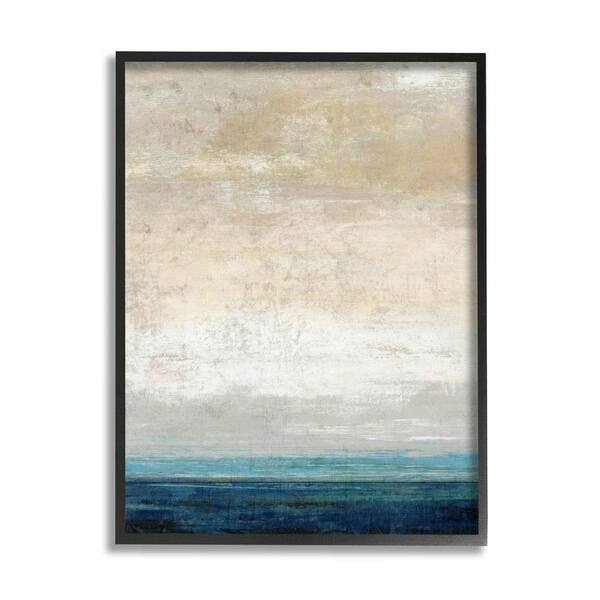 The Stupell Home Decor Collection Distressed Ocean Landscape Abstract ...