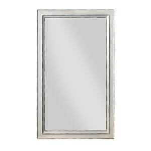 79 in. H x 46 in. W Rectangle Ivory Floor Mirror