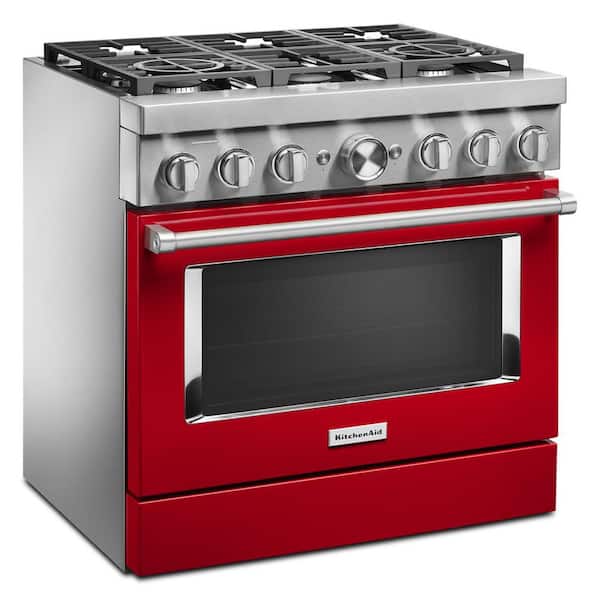 KitchenAid Dual Fuel Range (KFDC506JPA) - Passion Red KitchenAid Dual Fuel Range (KFDC506JPA) - Passion Red