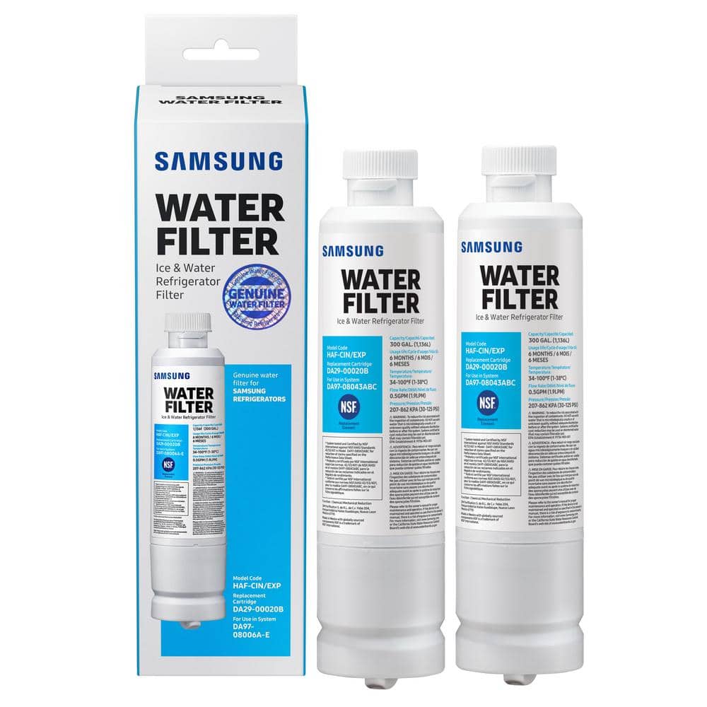 2 PACK Genuine HAF-CIN/EXP Refrigerator Water Filter for Samsung DA29-00020B 