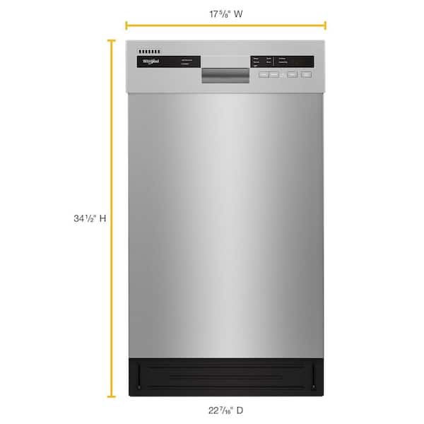 Whirlpool Dishwasher (WDPS5118PM) - Monochromatic Stainless Cabinet Whirlpool Dishwasher (WDPS5118PM) - Monochromatic Stainless Cabinet