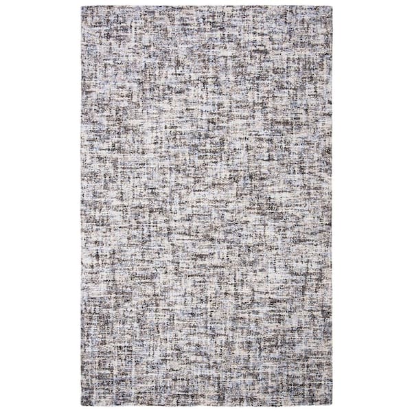 SAFAVIEH Abstract Gray/Beige 8 ft. x 10 ft. Distressed Abstract Area Rug