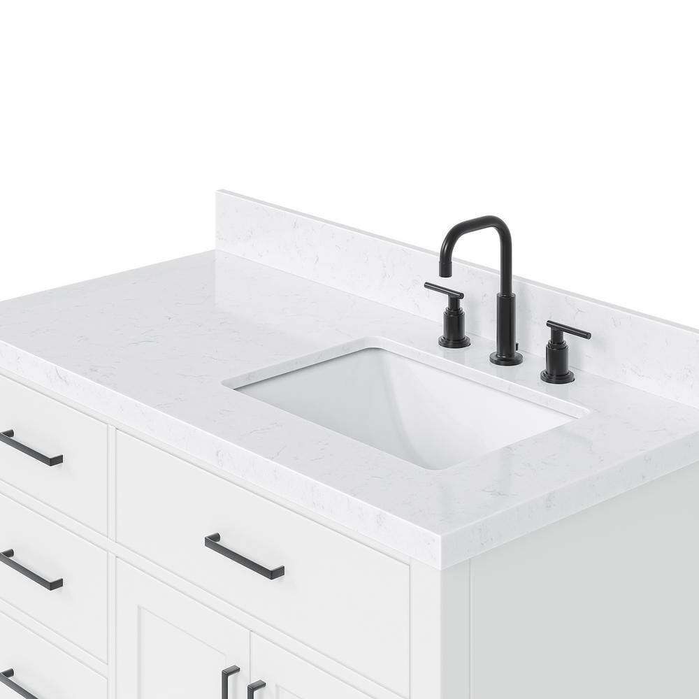 Hepburn 42" White Freestanding Single Basin Vanity Set