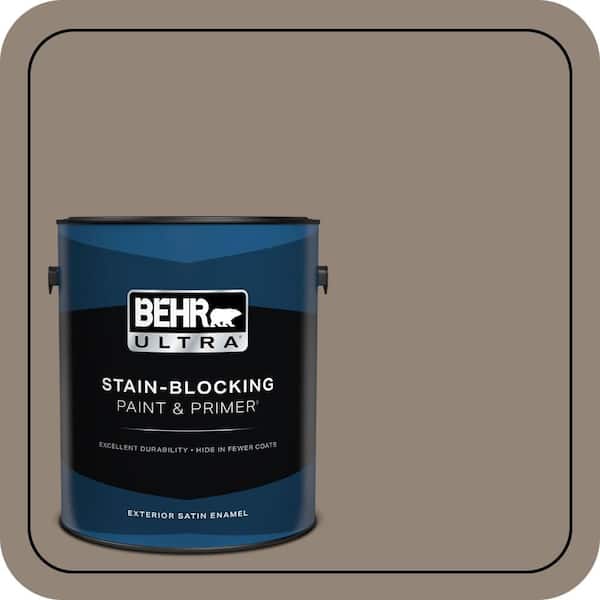 BEHR ULTRA 1 gal. #N220-5 Ottertail Satin Enamel Exterior Paint & Primer