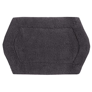 Waterford Collection 100% Cotton Tufted Bath Rug, 17 in. x24 in. Rectangle, Gray