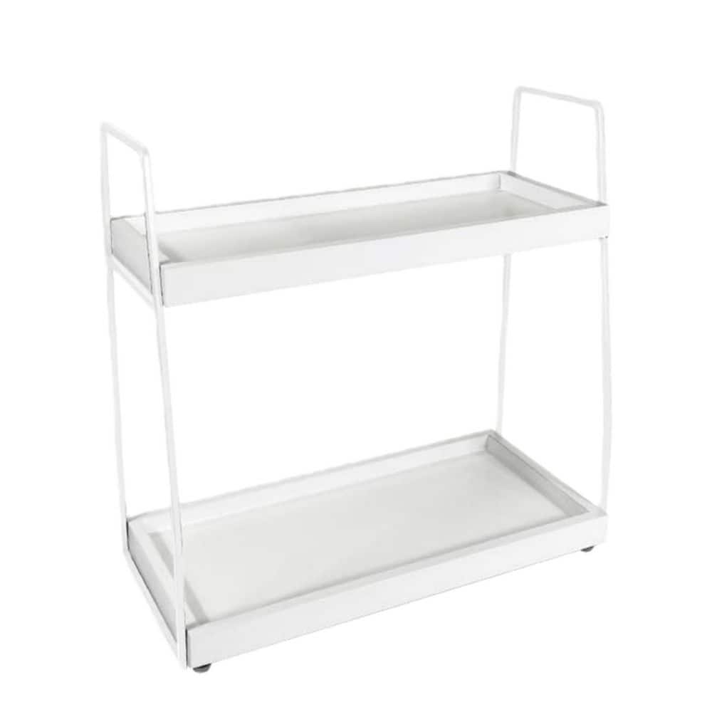 Wudkey 2-Tier Countertop Bathroom and Bedroom Vanity Organizer in