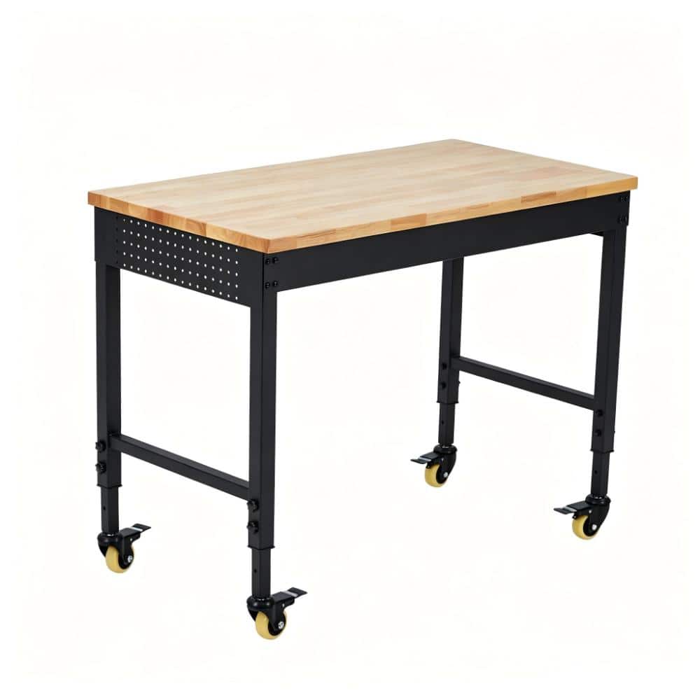 "Heavy Duty Adjustable Workbench 48"" without Drawer Storage, Power Outlets, Rolling Table" price history on PriceWatchPro