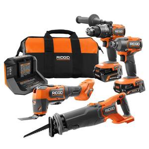 18V Brushless Cordless 4-Tool Combo Kit with FREE Brushless Jig Saw and FREE Select Tool