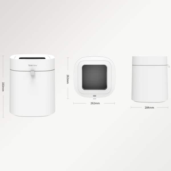 ごみ箱 townew SMART TRASH CAN T Air Lite TOWNEW 4.4 Gal. White Air Lite Smart Trash Can TAIRL - The