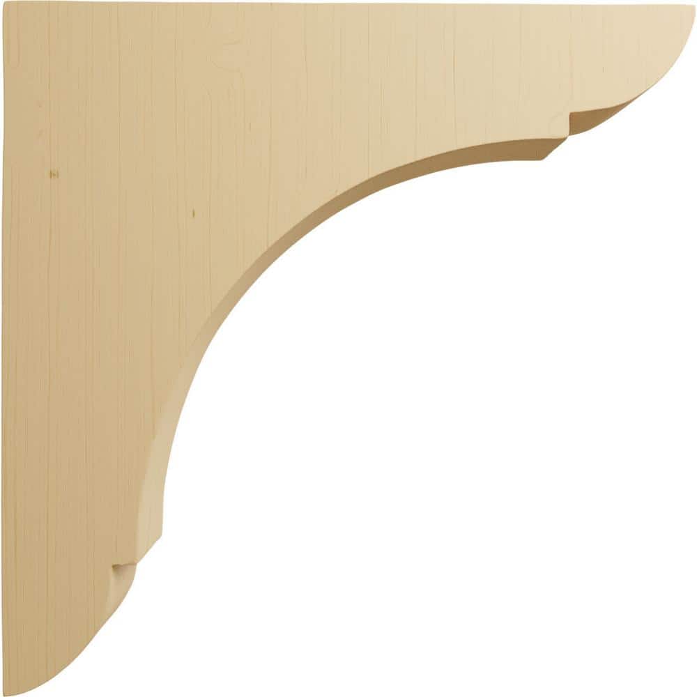Large Alder Wood Olympic Bracket 1 3/4"W x 10"D x 10"H