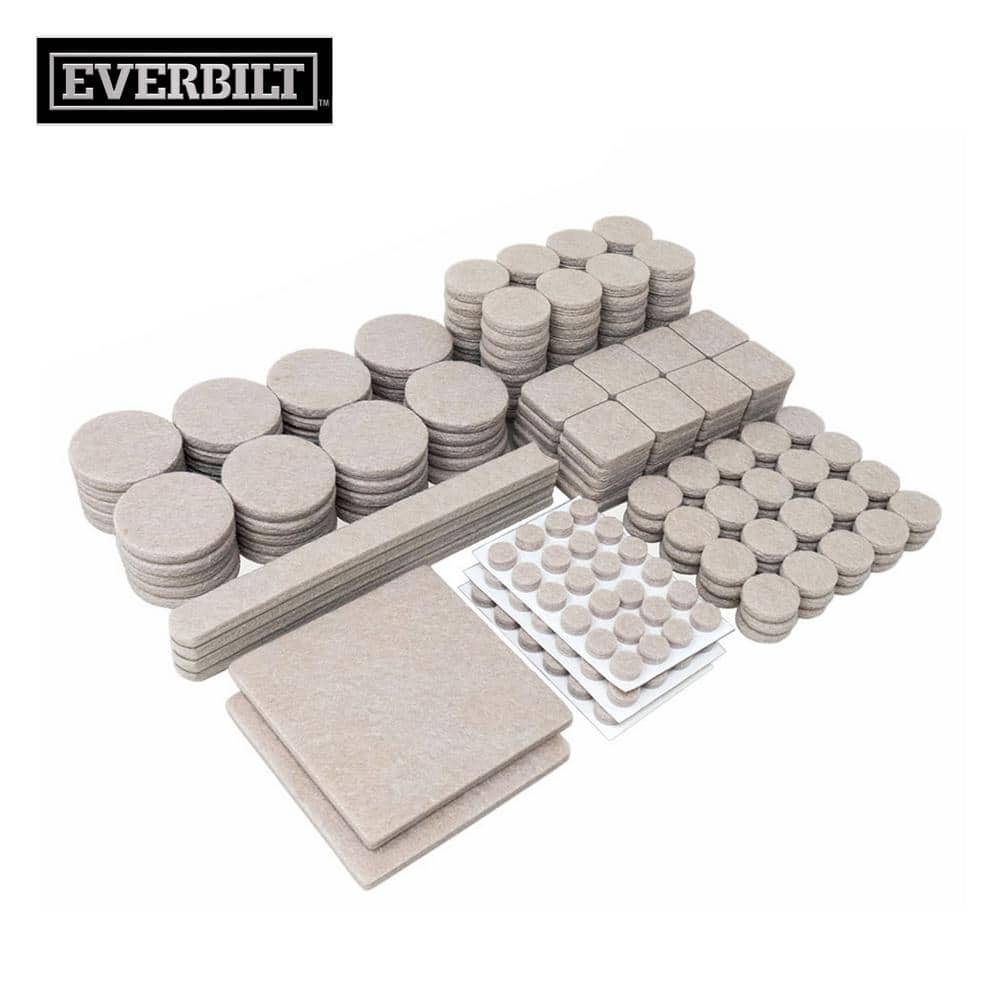 Assorted Beige Self Adhesive Round Felt Pads for Hard Floors Value Pack 282 Piece price history on PriceWatchPro