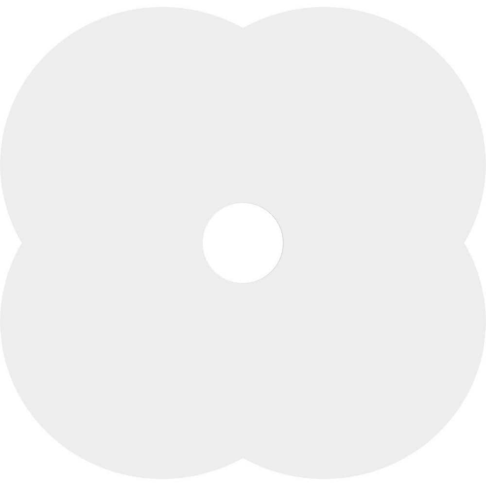18" White PVC Contemporary Ceiling Medallion