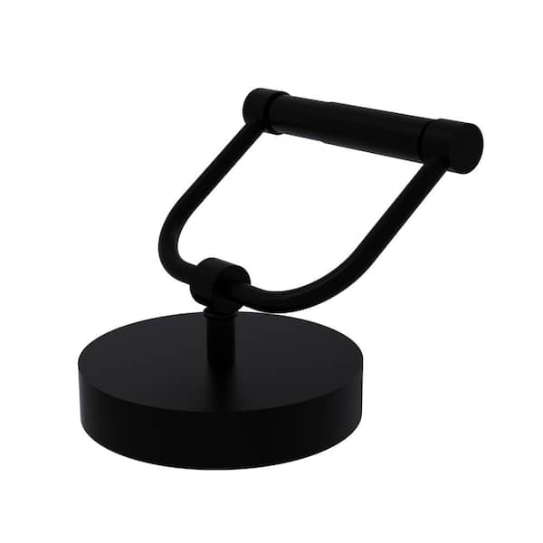 Allied Brass Vanity Top Toilet Tissue Holder in Matte Black